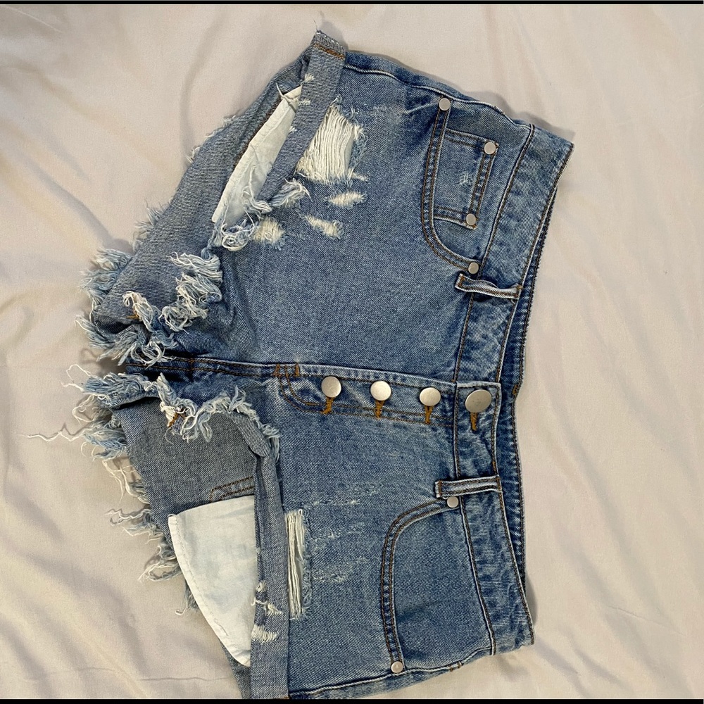 Denim shorts